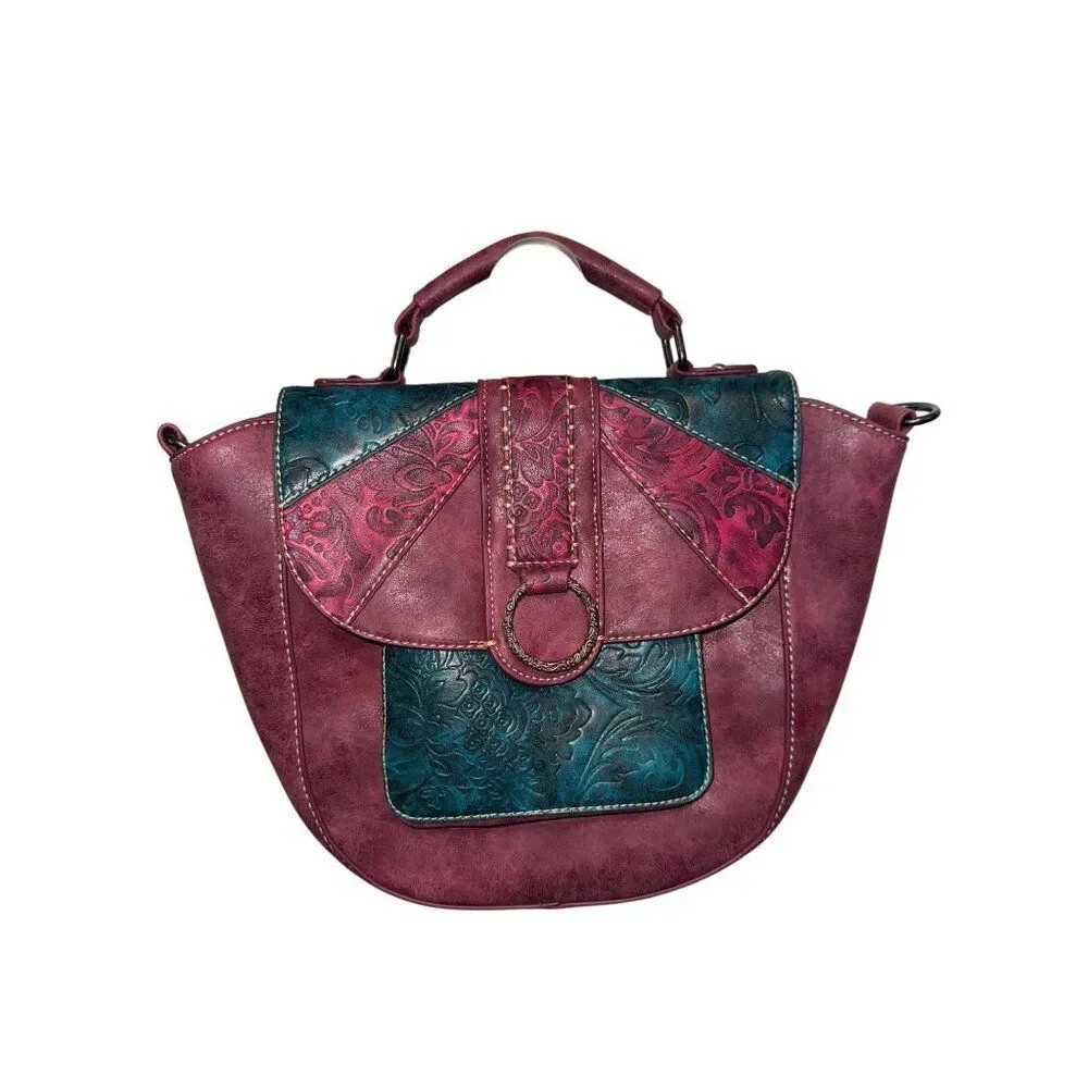 NEW Montana West Colorful Embossed Collection‎ Crossbody Bag